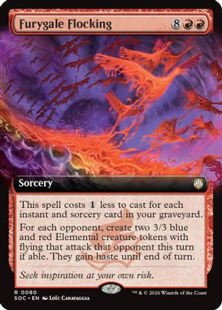 Furygale Flocking (Extended Art) (080) - Commander: Secrets of Strixhaven