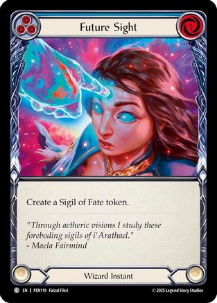 Future Sight (Blue) (PEN119) Rainbow Foil - Compendium of Rathe