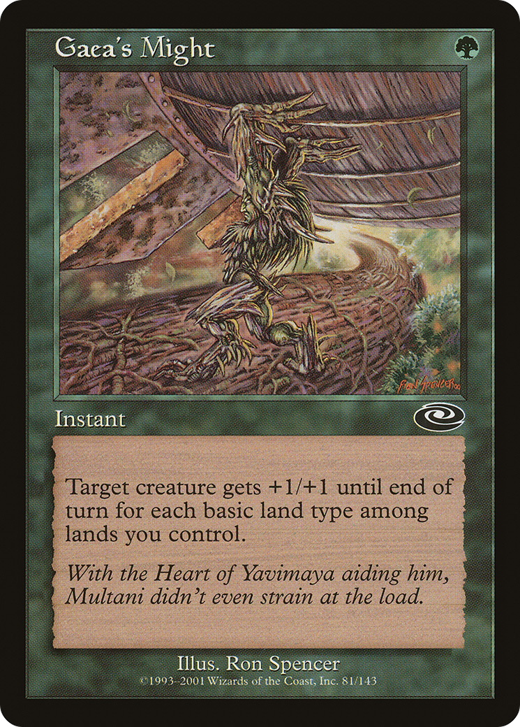 Gaea's Might (081) Foil - Planeshift