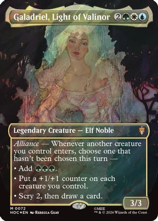 Galadriel, Light of Valinor (Borderless) (072) Surge Foil - The Hobbit: Eternal-Legal