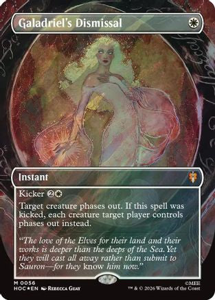 Galadriel's Dismissal (Borderless) (056) Surge Foil - The Hobbit: Eternal-Legal