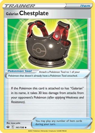 Galarian Chestplate (141) - Chilling Reign