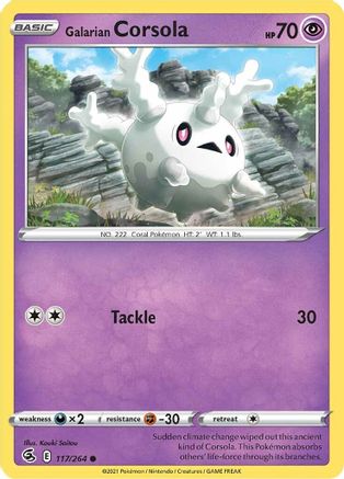 Galarian Corsola (117) Reverse Holofoil - Fusion Strike