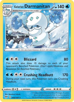 Galarian Darmanitan (44) Reverse Holofoil - Darkness Ablaze