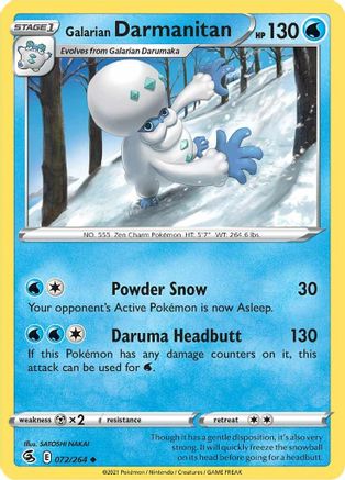 Galarian Darmanitan (72) - Fusion Strike