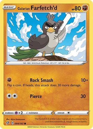 Galarian Farfetch'd (94) - Rebel Clash