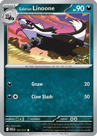 Galarian Linoone (131) - Ascended Heroes