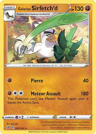 Galarian Sirfetch'd (95) Holofoil - Rebel Clash