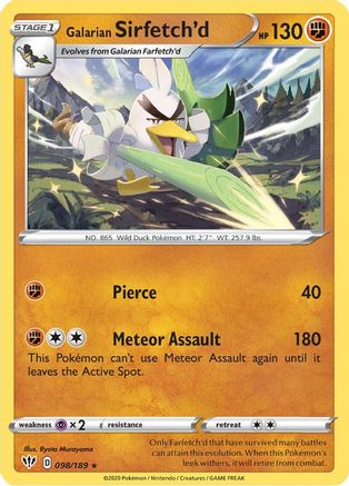 Galarian Sirfetch'd (98) - Darkness Ablaze
