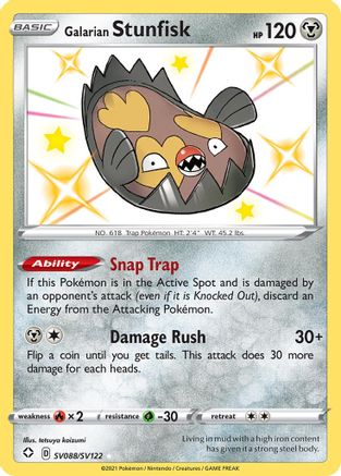 Galarian Stunfisk (SV088) (Shiny Vault) Holofoil - Shining Fates