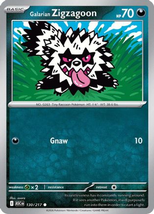 Galarian Zigzagoon (130) - Ascended Heroes