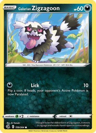 Galarian Zigzagoon (159) - Fusion Strike
