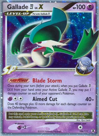 Gallade E4 Lv.X (106) Holofoil - Rising Rivals