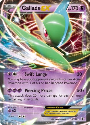 Gallade EX (34) Holofoil - Roaring Skies