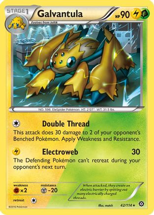 Galvantula (42) Reverse Holofoil - Steam Siege