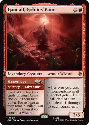 Gandalf, Goblins' Bane // Flameshape (096) Foil - The Hobbit