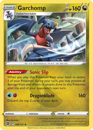 Garchomp (109) Reverse Holofoil - Brilliant Stars