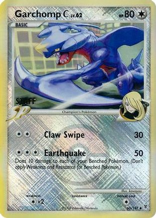 Garchomp C (League Promo) [Staff] (60) Reverse Holofoil - League & Championship Cards