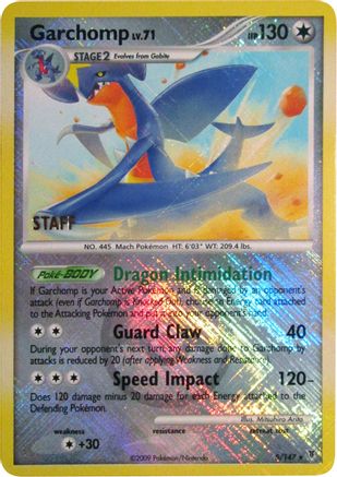 Garchomp (Championship Promo) [Staff] (5) Reverse Holofoil - Supreme Victors