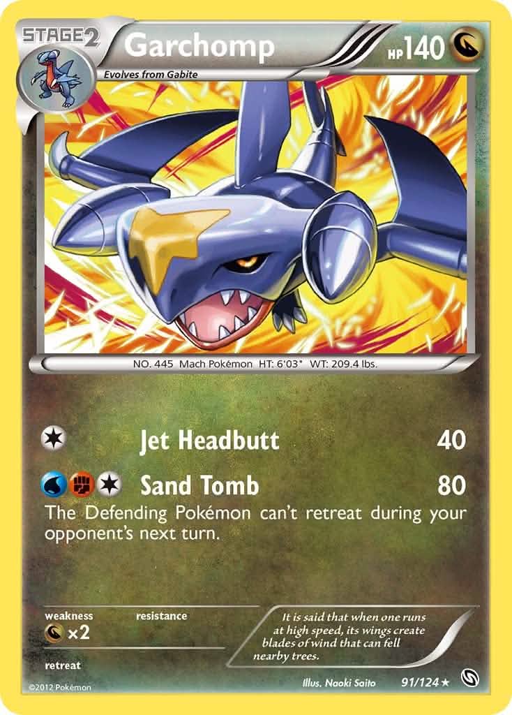 Garchomp (Cracked Ice Holo) (Deck Exclusives) (91) Holofoil - Dragons Exaulted