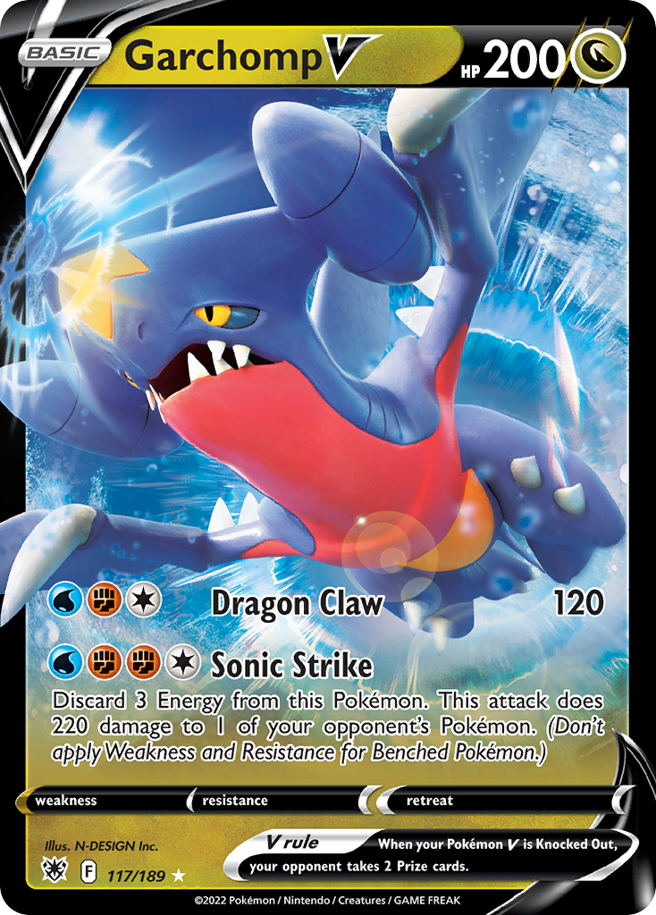 Garchomp V (117) Holofoil - Astral Radiance