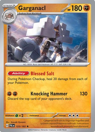 Garganacl (123) Holofoil - Paldea Evolved