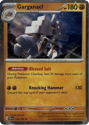 Garganacl (Cosmos Holo) (Blister Exclusive) (123) Holofoil - Paldea Evolved