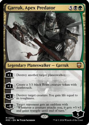Garruk, Apex Predator (262) Ripple Foil - Commander: Modern Horizons 3