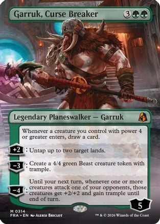 Garruk, Curse Breaker (Borderless Echoed Pairs) (314) - Reality Fracture