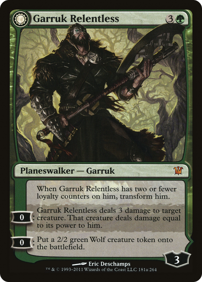 Garruk Relentless // Garruk, the Veil-Cursed (181) - Innistrad