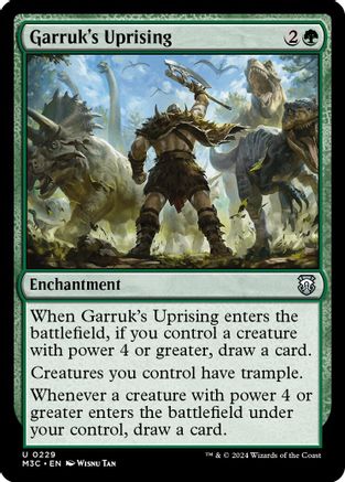 Garruk's Uprising (229) Ripple Foil - Commander: Modern Horizons 3