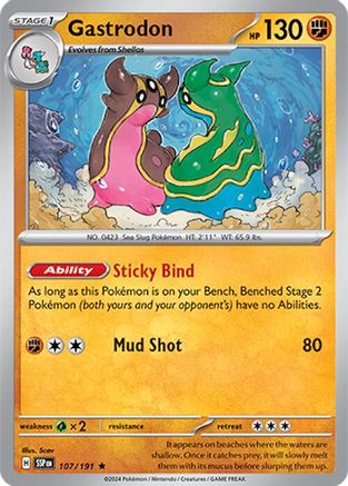 Gastrodon (107) Reverse Holofoil - Surging Sparks