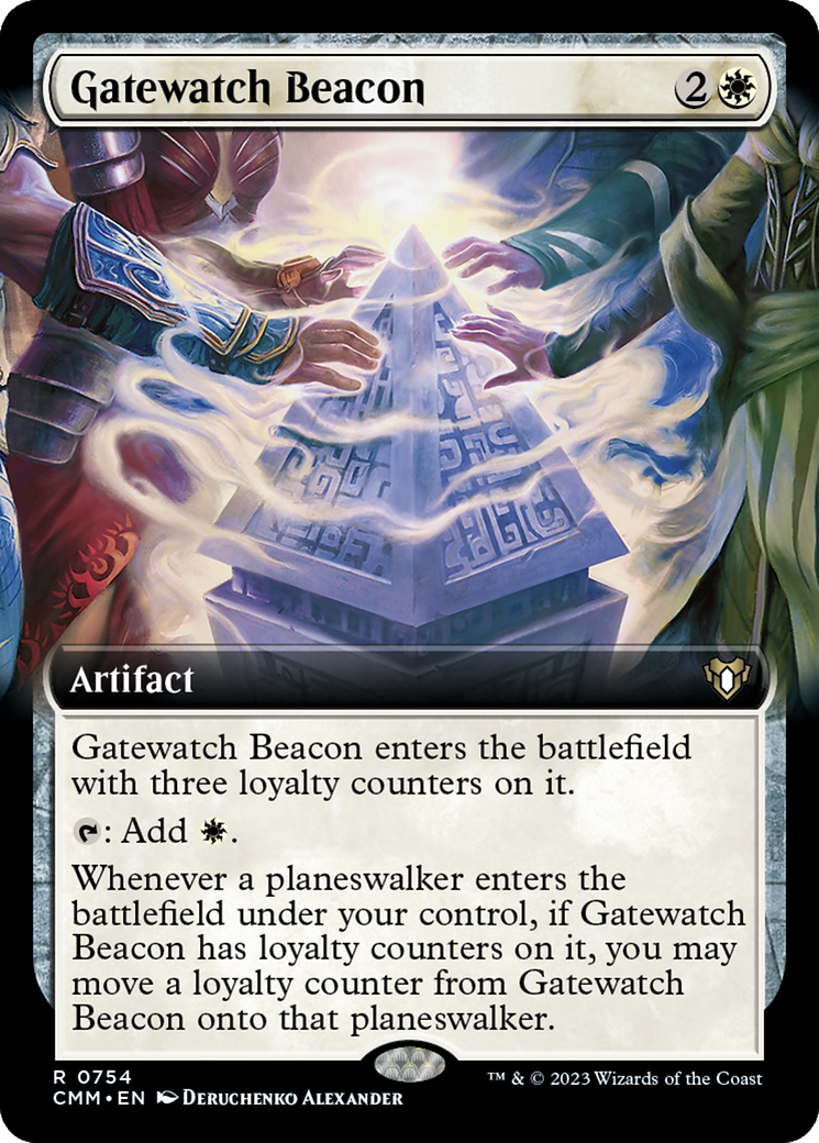 Gatewatch Beacon (Extended Art) (754) Foil - Commander Masters