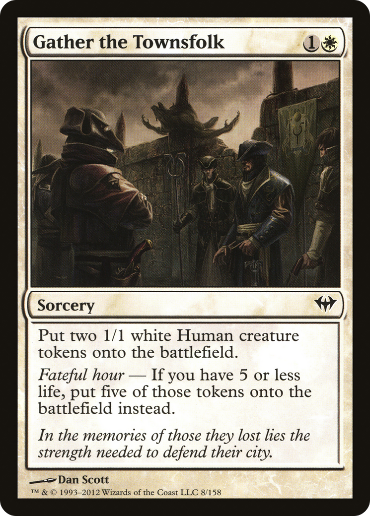 Gather the Townsfolk (008) Foil - Dark Ascension