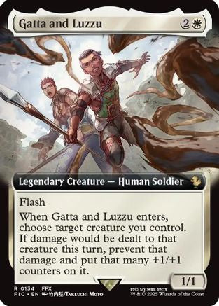 Gatta and Luzzu (Extended Art) (134) Foil - Commander: FINAL FANTASY