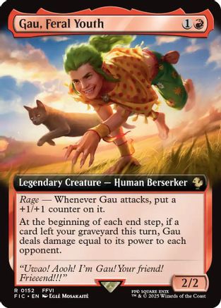 Gau, Feral Youth (Extended Art) (152) - Commander: FINAL FANTASY
