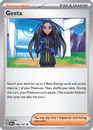 Geeta (188) Reverse Holofoil - Obsidian Flames