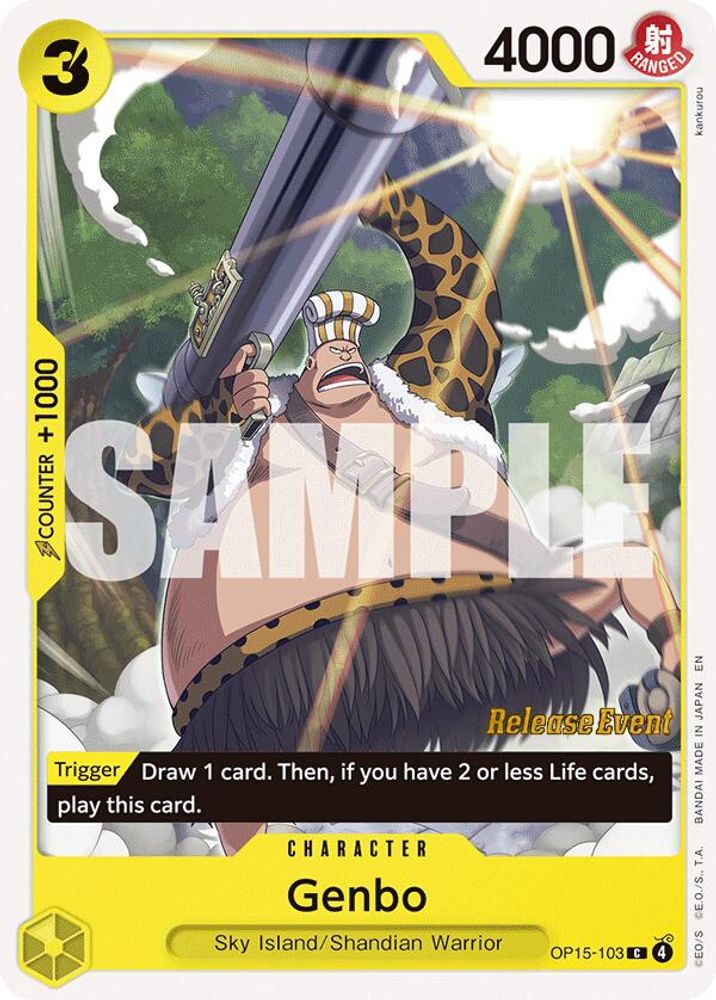 Genbo (OP15-103) Release Event Cards