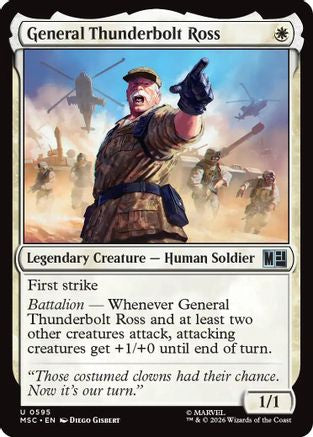 General Thunderbolt Ross (595) Foil - Commander: Marvel Super Heroes