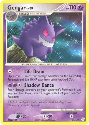 Gengar (27) Reverse Holofoil - Diamond & Pearl