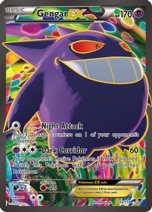 Gengar EX (Full Art) (114) Holofoil - Phantom Forces