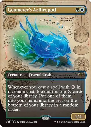 Geometer's Arthropod (Borderless) (300) - Secrets of Strixhaven