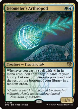 Geometer's Arthropod (Promo Pack) (191) Foil - Secrets of Strixhaven