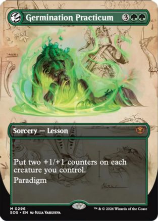 Germination Practicum (Borderless) (296) - Secrets of Strixhaven