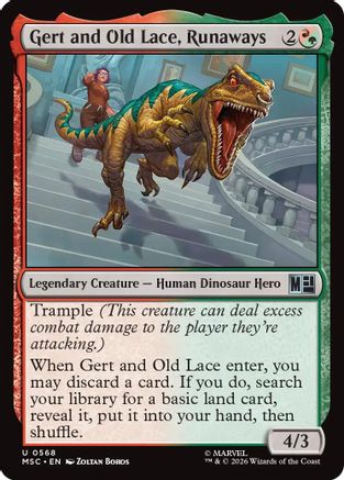 Gert and Old Lace, Runaways (568) Foil - Marvel Super Heroes