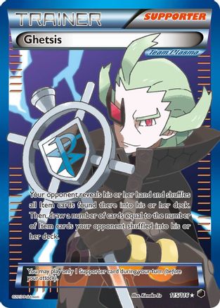 Ghetsis (Team Plasma) (Full Art) (115) Holofoil - Plasma Freeze