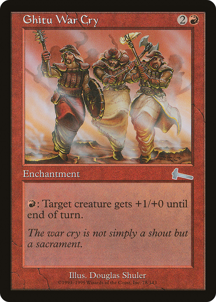 Ghitu War Cry (078) - Urza's Legacy