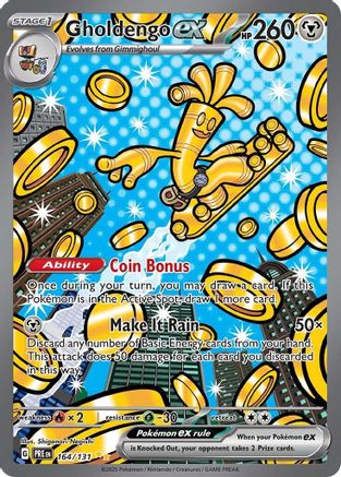 Gholdengo ex (Alternate Full Art) (164) Holofoil - Prismatic Evolutions