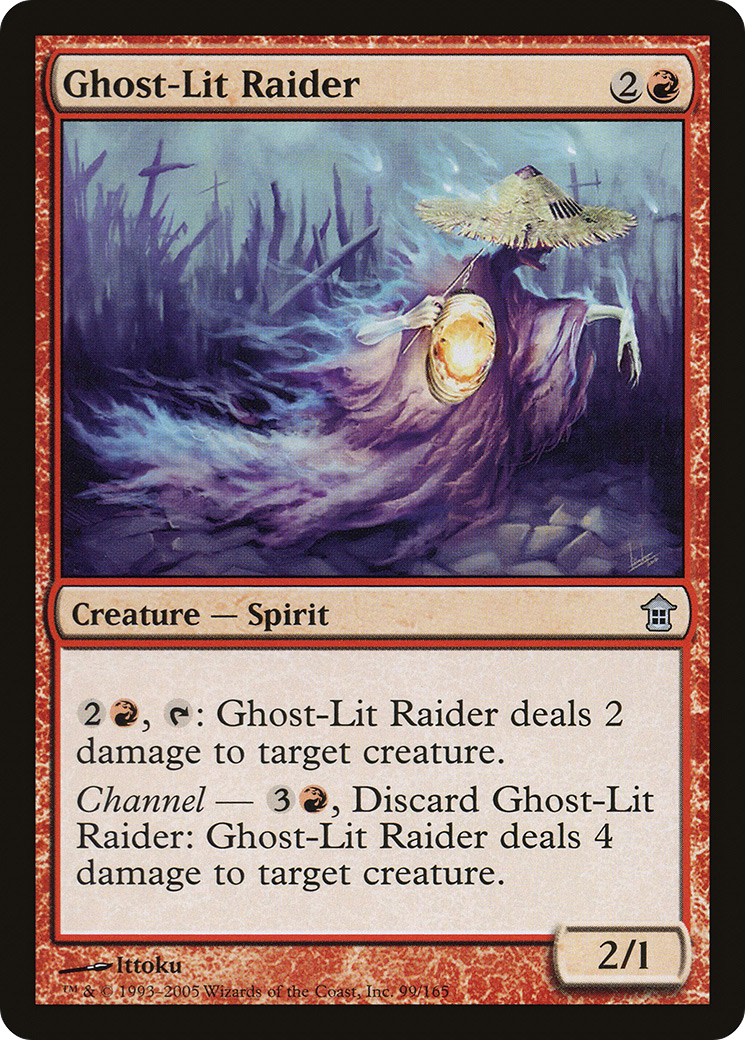 Ghost-Lit Raider (099) Foil - Saviors of Kamigawa