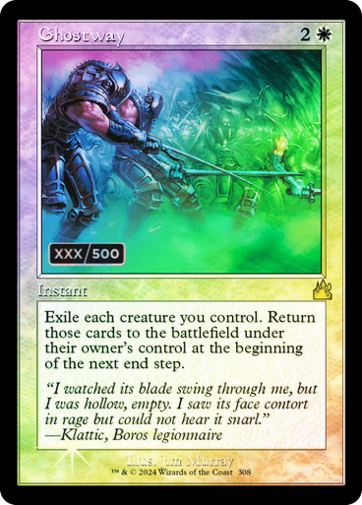 Ghostway (Retro) (Serial Numbered) (308) Foil - Ravnica Remastered